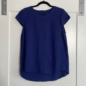 NWT J. Crew Drapey Oxford Crepe Cap Sleeve Top
